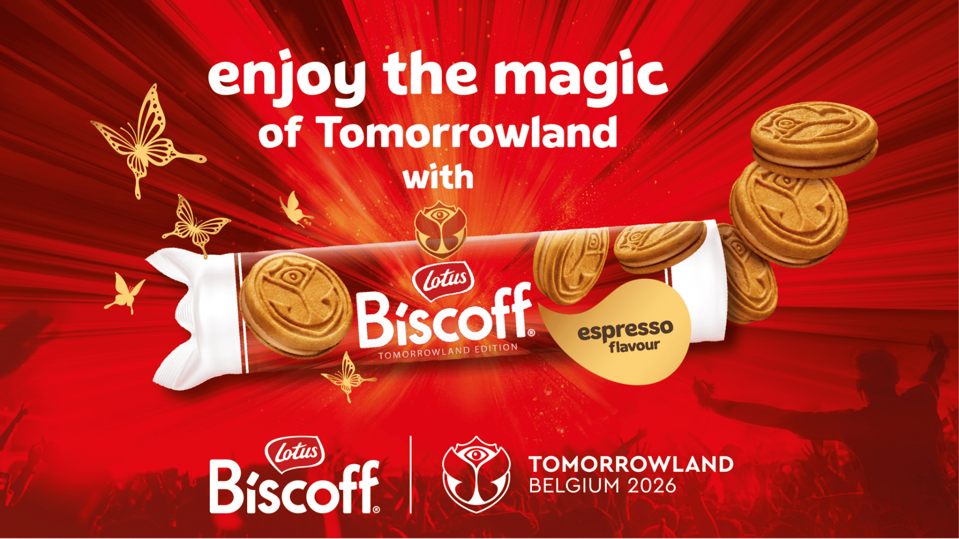 Biscoff and Tomorrowland Introduce Limited Edition Sandwich Cookie and Espresso image
