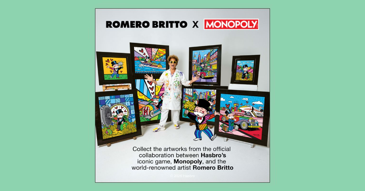 Romero Britto Announces New Collection in Fine Art and Lifestyle Products in Collaboration with Hasbro image