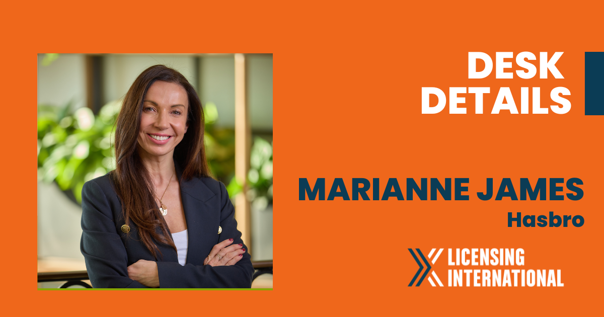 Desk Details: Marianne James, Senior Vice President, Global Licensing at Hasbro image