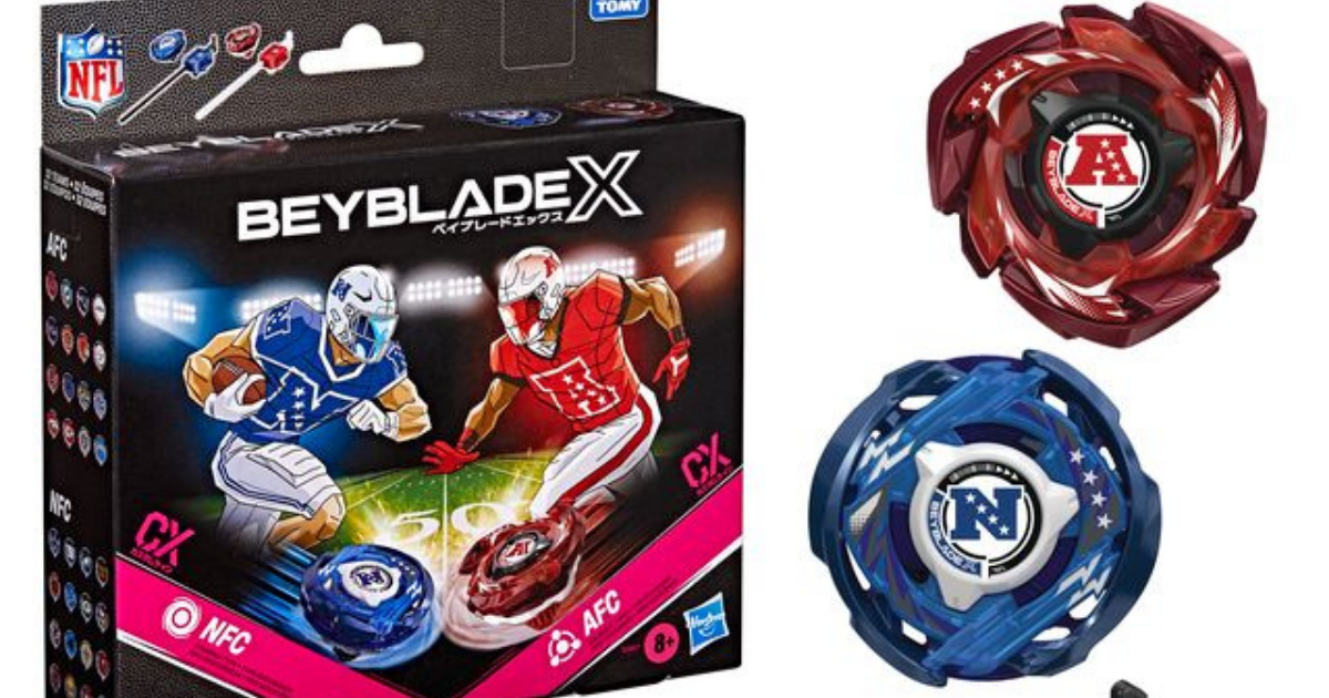 Hasbro Launches Beyblade X NFL Collab on Amazon image