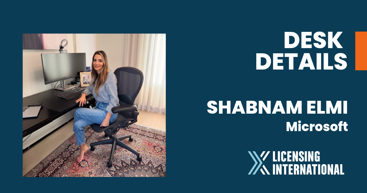 Desk Details: Shabnam Elmi, Director Minecraft Consumer Products, International at Microsoft image
