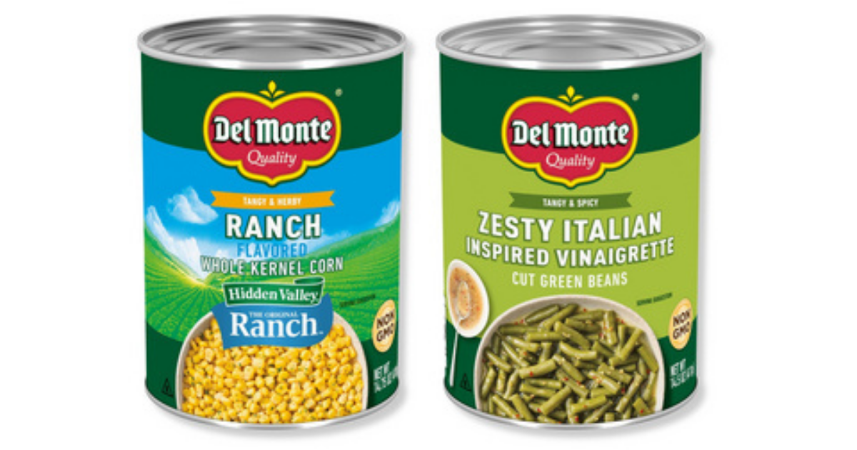 Del Monte Introduces Two New Canned Vegetable Varieties, Including Hidden Valley Ranch Collaboration image